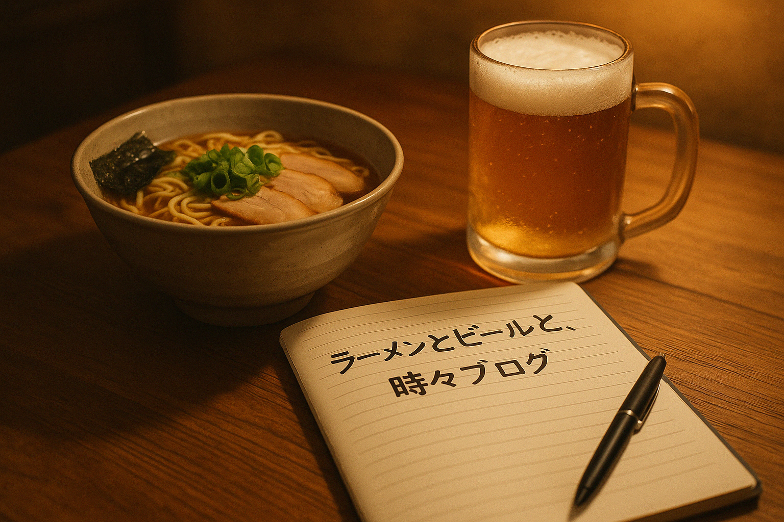 はじめまして！ラーメンとビールと、時々ブログ始めました　　　　　　　　　　　　　　　　　　　Hi there! I’ve started a blog about ramen, beer, and a bit of blogging.