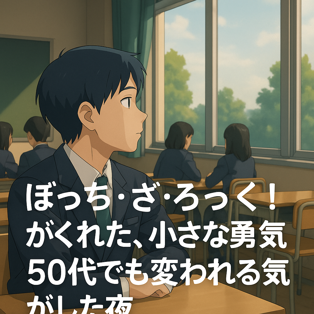 【ぼっち・ざ・ろっく感想】観てないのに泣いた50代ボッチ経験者の話