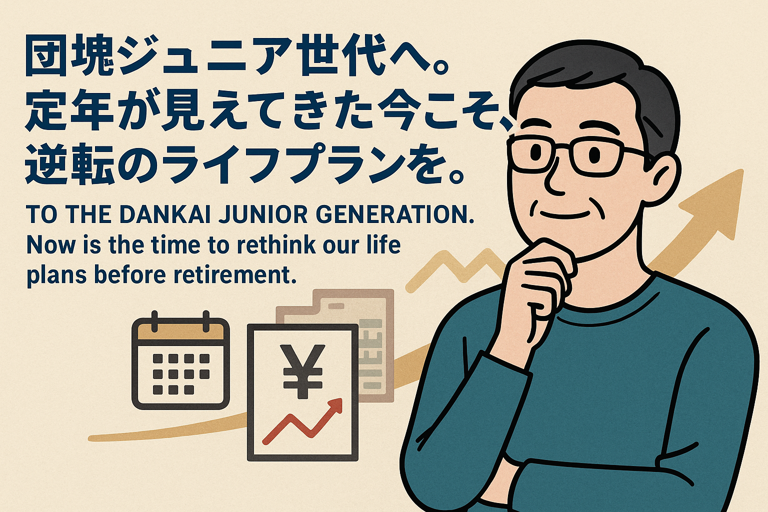 【団塊ジュニア世代へ】定年が見えてきた今こそ始める逆転のライフプラン