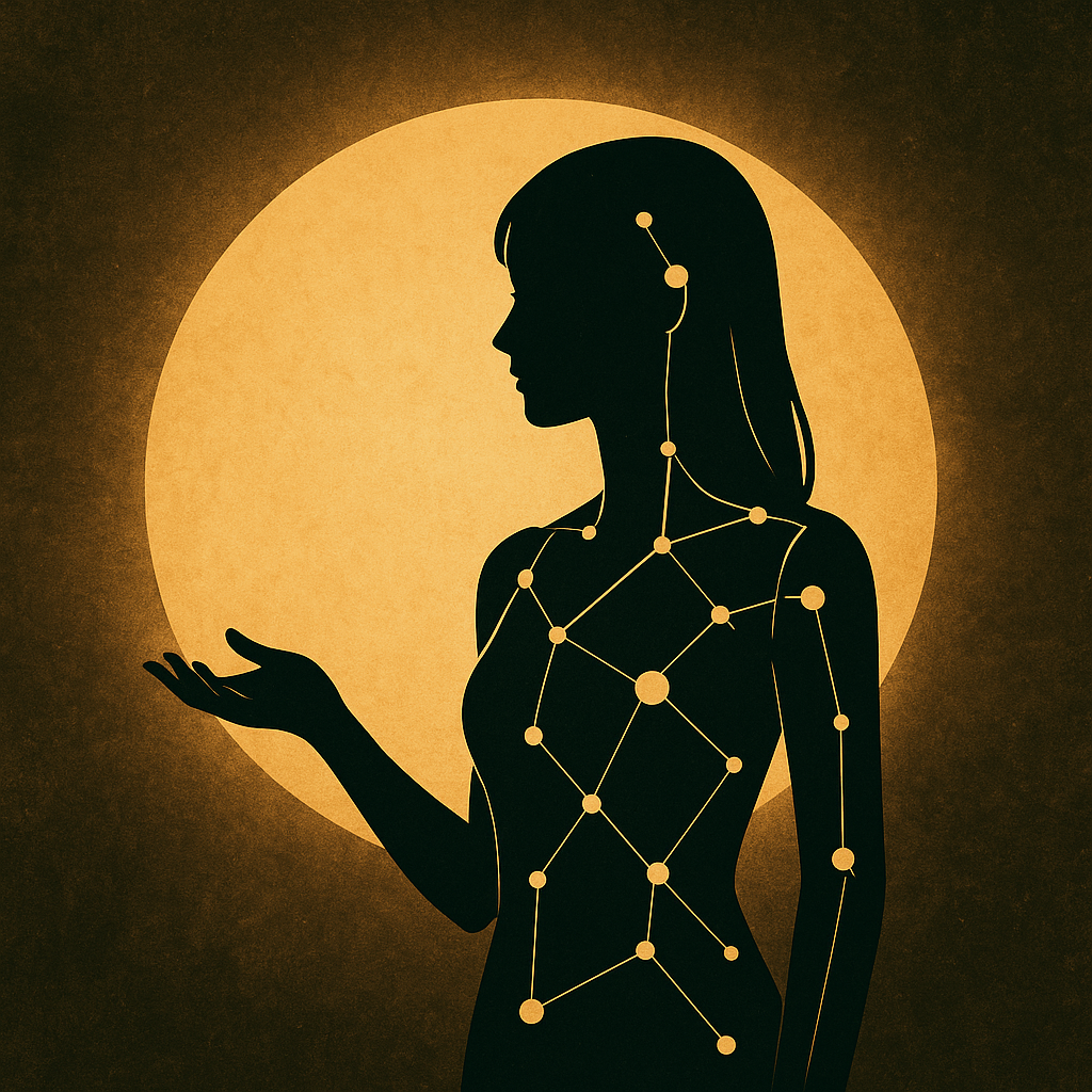 中立的な存在として描かれたAIのシルエット
