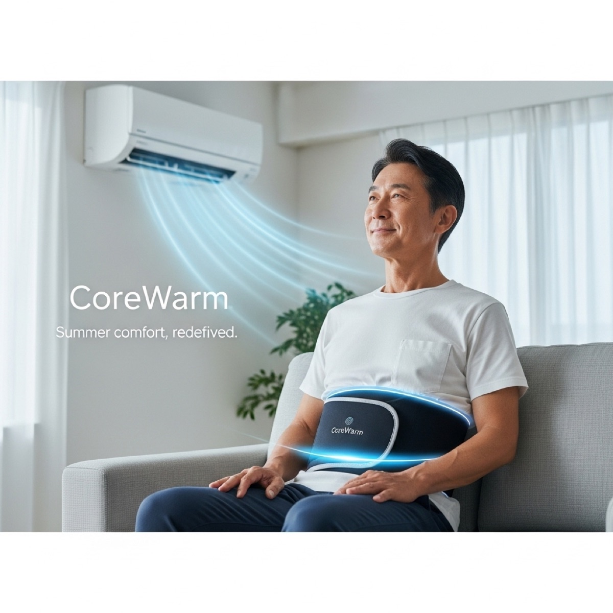 【CoreWarm腹巻レビュー】夏でも腹巻はアリ！50代の温活ダイエット