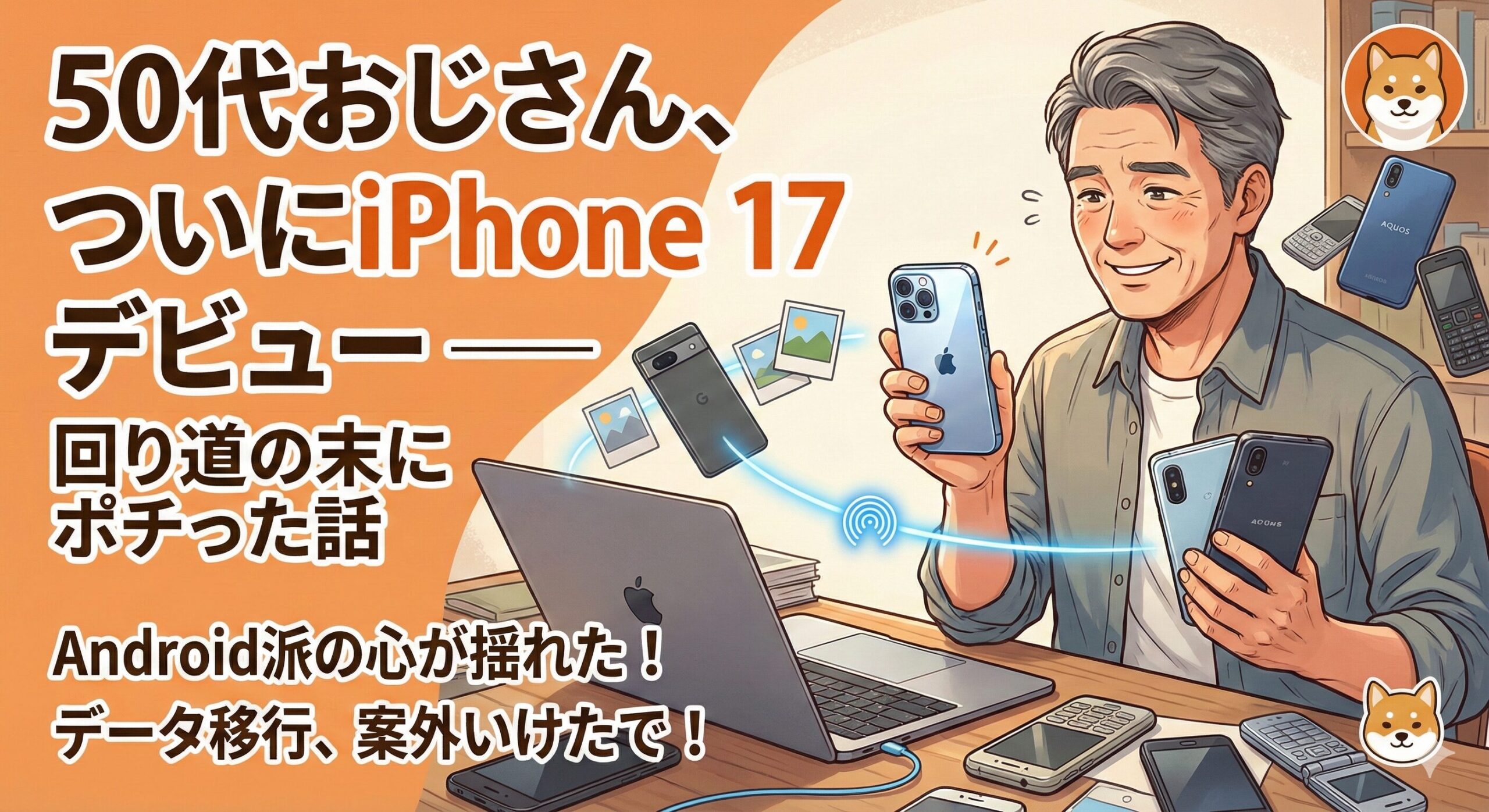 【iPhone 17レビュー】50代おじさんがついにデビュー！使ってみた感想