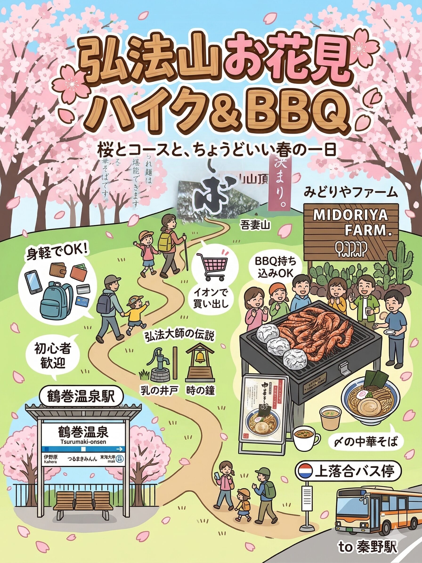 Hiking Kobo-yama & BBQ Near Tokyo: A Perfect Spring Day Close to the City