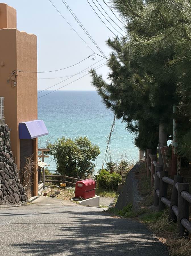 袖ヶ浦海岸へ向かう道中の風景